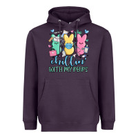Plum chillin with my peeps Heavyweight Hoodie - MaliasSmallBusiness
