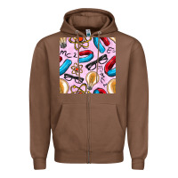 Chestnut physics seamless pattern Zipper Hoodie - BundleAndBundleShop