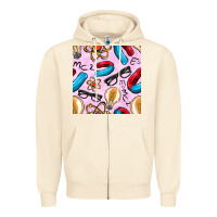 Sandshell physics seamless pattern Zipper Hoodie - BundleAndBundleShop