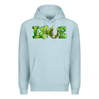 Blue Mist love with horseshoe Premium Hoodie - AdoDesignShop