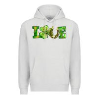 Dove Grey love with horseshoe Premium Hoodie - AdoDesignShop