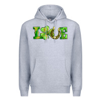 Heather Grey love with horseshoe Premium Hoodie - AdoDesignShop