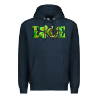 Navy love with horseshoe Premium Hoodie - AdoDesignShop