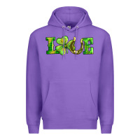 Purple love with horseshoe Premium Hoodie - AdoDesignShop