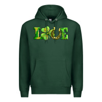 Sports Green love with horseshoe Premium Hoodie - AdoDesignShop