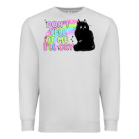 Dove Grey dont yell at me ill cry Premium Sweatshirt - MaliasSmallBusiness