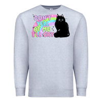 Heather Grey dont yell at me ill cry Premium Sweatshirt - MaliasSmallBusiness