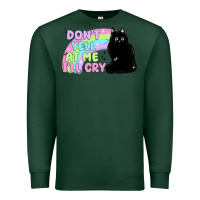 Sports Green dont yell at me ill cry Premium Sweatshirt - MaliasSmallBusiness