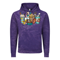 Cloud Purple english bulldog coffee cups Vintage Hoodie - Zillion Design Studio