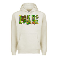 Oatmeal Heather St. Patrick's Day love dog paw Premium Hoodie - BundleAndBundleShop