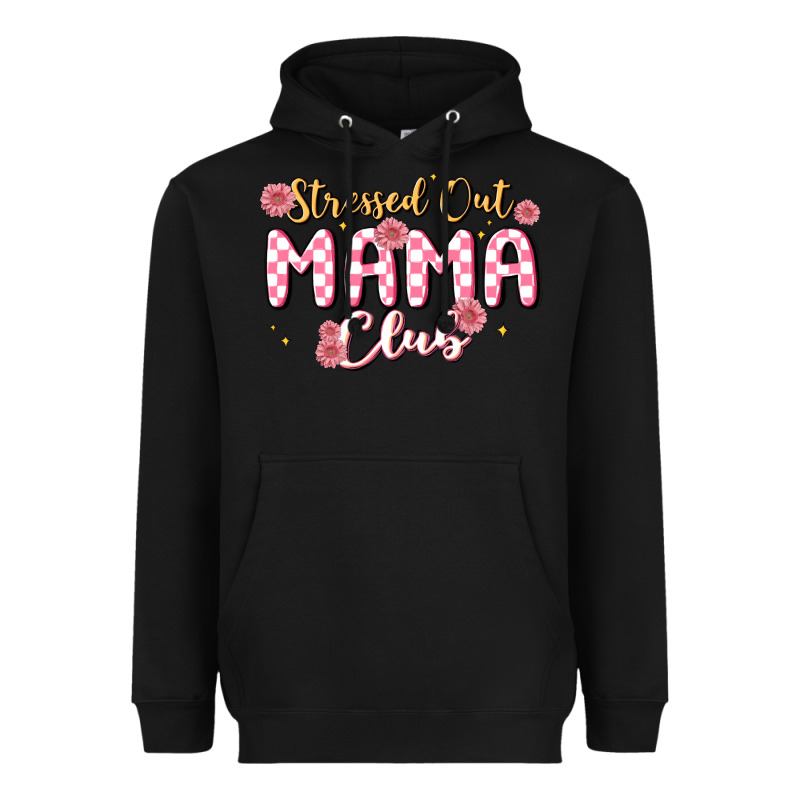 Stressed Out Mama Club Heavyweight Hoodie by MaliasSmallBusiness | Teevron
