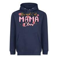 Navy stressed out mama club Heavyweight Hoodie - MaliasSmallBusiness