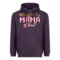 Plum stressed out mama club Heavyweight Hoodie - MaliasSmallBusiness