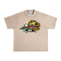 French Oak Virginia State Map Urban Heavy Tee - RanaPortraitStore