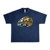 Navy Virginia State Map Urban Heavy Tee - RanaPortraitStore