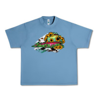 Pebble Blue Virginia State Map Urban Heavy Tee - RanaPortraitStore