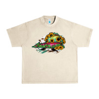 Sandshell Virginia State Map Urban Heavy Tee - RanaPortraitStore