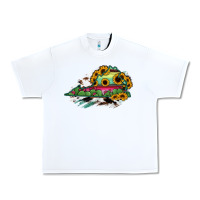White Virginia State Map Urban Heavy Tee - RanaPortraitStore