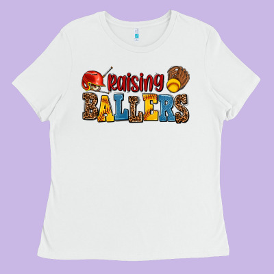 Raising Ballers Ladies Tee Designed By Adodesignshop
