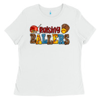 White raising ballers Ladies Tee - AdoDesignShop