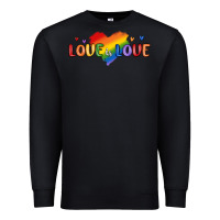 Black love is love lgbtq Premium Sweatshirt - MaliasSmallBusiness
