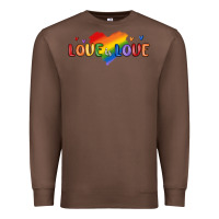 Chestnut love is love lgbtq Premium Sweatshirt - MaliasSmallBusiness