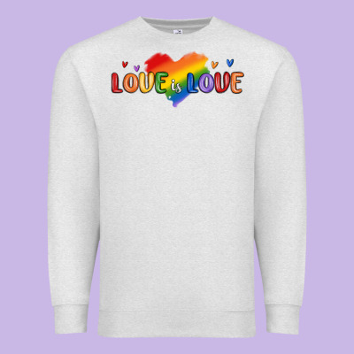 Love Is Love Lgbtq Premium Sweatshirt Designed By Maliassmallbusiness
