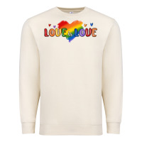 Sandshell love is love lgbtq Premium Sweatshirt - MaliasSmallBusiness