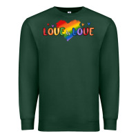 Sports Green love is love lgbtq Premium Sweatshirt - MaliasSmallBusiness
