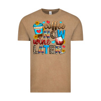 Vintage Coffee coffee now wine later Vintage Tee - Zillion Design Studio