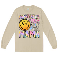 Mushroom somebody's feral mama Long Sleeve Tee - JahusDesignShop