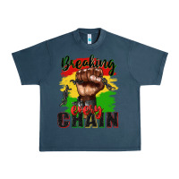 Midnight Navy Breaking every chain juneteenth Urban Heavy Tee - Zillion Design Studio