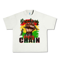Pistachio Breaking every chain juneteenth Urban Heavy Tee - Zillion Design Studio