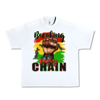 White Breaking every chain juneteenth Urban Heavy Tee - Zillion Design Studio