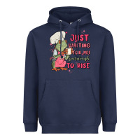 Navy waiting for my sourdough to rise Heavyweight Hoodie - MaliasSmallBusiness