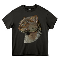 Asphalt Jaguarundi Head Heavy Core Tee - LillyAllenDesigns