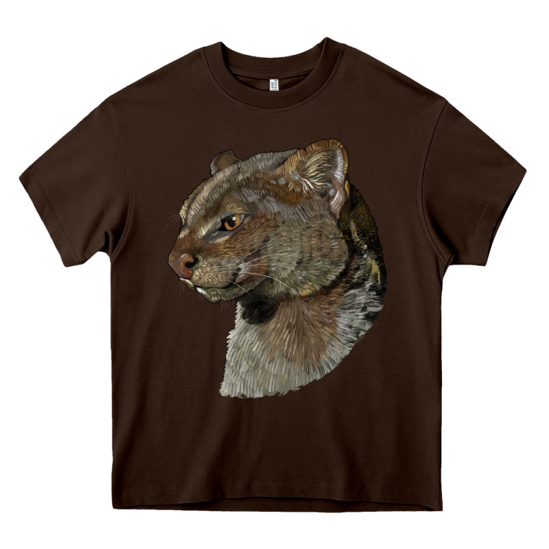 Jaguarundi Head Heavy Core Tee by LillyAllenDesigns | Teevron