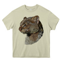 Mossy Jaguarundi Head Heavy Core Tee - LillyAllenDesigns