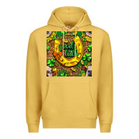 Antique Gold St. Patricks good luck with cow digital paper Premium Hoodie - BundleAndBundleShop