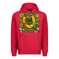 Cardinal St. Patricks good luck with cow digital paper Premium Hoodie - BundleAndBundleShop