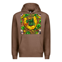 Chestnut St. Patricks good luck with cow digital paper Premium Hoodie - BundleAndBundleShop