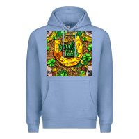 Colony Blue St. Patricks good luck with cow digital paper Premium Hoodie - BundleAndBundleShop