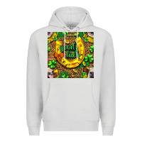 Dove Grey St. Patricks good luck with cow digital paper Premium Hoodie - BundleAndBundleShop