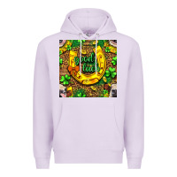 Lilac St. Patricks good luck with cow digital paper Premium Hoodie - BundleAndBundleShop