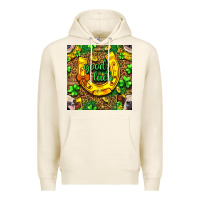 Tofu St. Patricks good luck with cow digital paper Premium Hoodie - BundleAndBundleShop