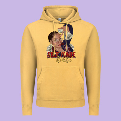 Vintage Hoodie self made babe afro black woman