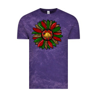 Cloud Purple christmas sunflower Vintage Tee - RanaPortraitStore