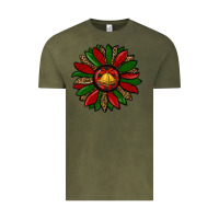 Vintage Olive christmas sunflower Vintage Tee - RanaPortraitStore