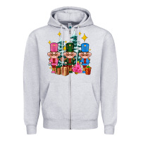Heather Grey nutcrackers and gifts ado Zipper Hoodie - AdoDesignShop