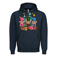 Navy nutcrackers and gifts ado Zipper Hoodie - AdoDesignShop